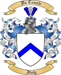 Da Canale Family Crest from Italy2