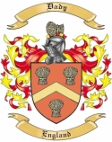 Dady Family Crest from England