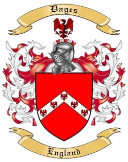 Dages Family Crest from England