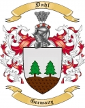 Dahl Family Crest from Germany