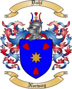 Dahl Family Crest from Norway