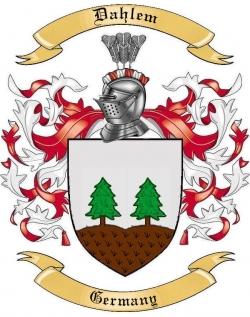 Dahlem Family Crest from Germany