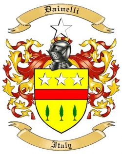 Dainelli Family Crest from Italy