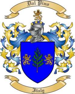Dal Pino Family Crest from Italy