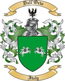 Dall'Orto Family Crest from Italy