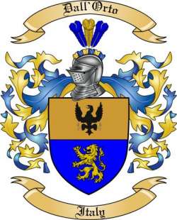 Dall'Orto Family Crest from Italy2