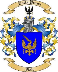Dalla Penna Family Crest from Italy