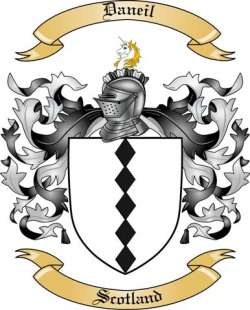 Daneil Family Crest from Scotland