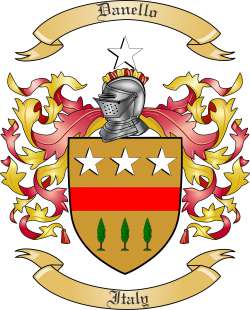 Danello Family Crest from Italy