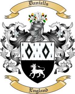 Daniells Family Crest from England