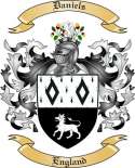 Daniels Family Crest from England