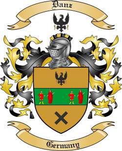 Danz Family Crest from Germany