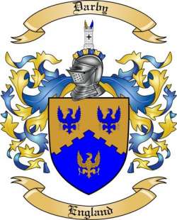 Darby Family Crest from England