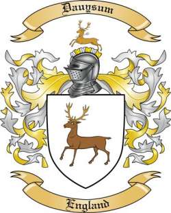 Dauysum Family Crest from England
