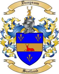Dauysum Family Crest from Scotland