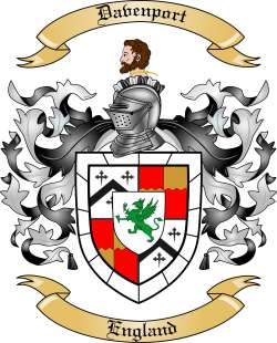 Davenport Family Crest from England