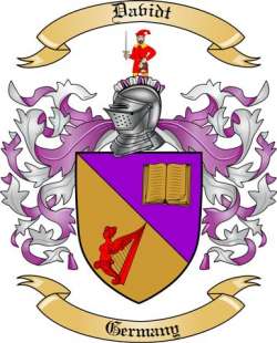 Davidt Family Crest from Germany