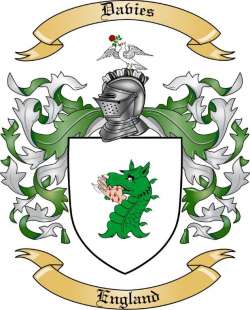 Davies Family Crest from England
