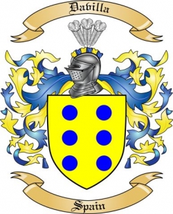 Davilla Family Crest from Spain
