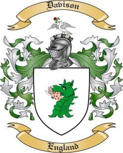 Davison Family Crest from England
