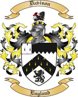 Davison Family Crest from England2
