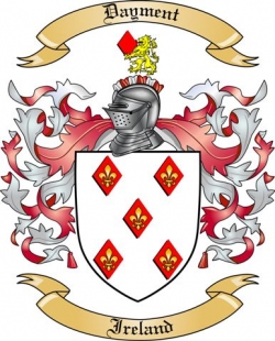 Dayment Family Crest from Ireland