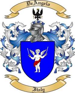 DeAngelo Family Crest from Italy
