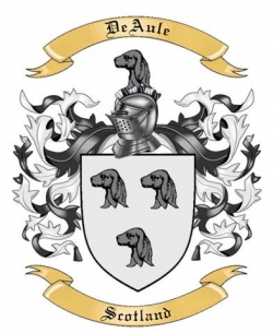 DeAule Family Crest from Scotland2