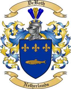 DeBoth Family Crest from Netherlands