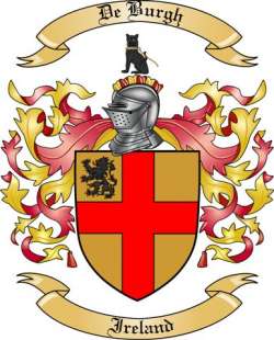 DeBurgh Family Crest from Ireland