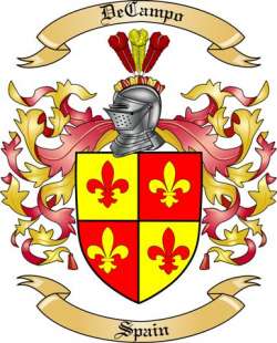 DeCampo Family Crest from Spain