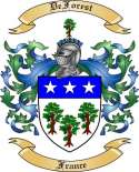 DeForest Family Crest from France