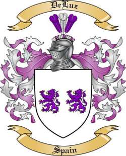DeLuz Family Crest from Spain