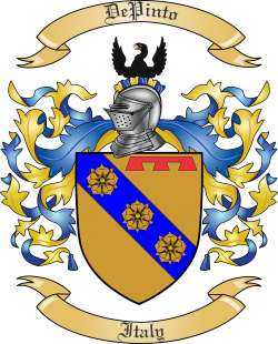 DePinto Family Crest from Italy