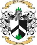 DeRochier Family Crest from France
