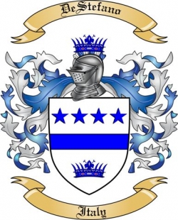 DeStefano Family Crest from Italy