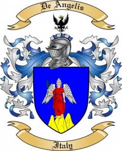 De Angelis Family Crest from Italy