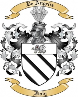 De Angelis Family Crest from Italy2