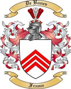 De Banes Family Crest from France