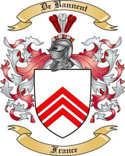 De Bannent Family Crest from France
