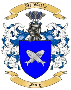 De Bella Family Crest from Italy
