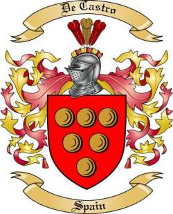 De Castro Family Crest from Spain