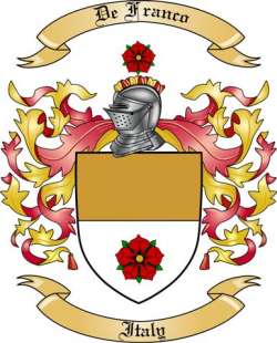 De Franco Family Crest from Italy