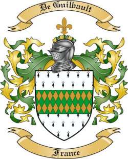 De Guilbault Family Crest from France