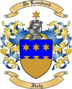 De Lombard Family Crest from Italy2