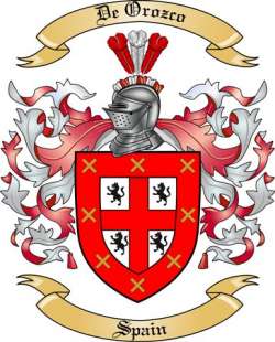 De Orozco Family Crest from Spain