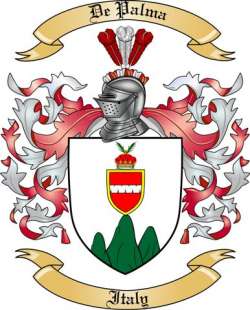De Palma Family Crest from Italy