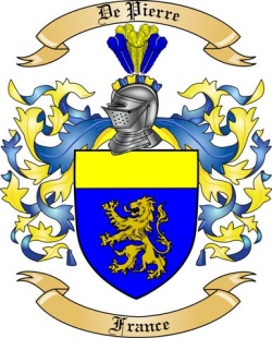 De Pierre Family Crest from France