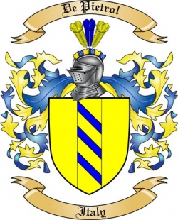 De Pietrol Family Crest from Italy2