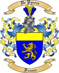 De Pyerre Family Crest from France